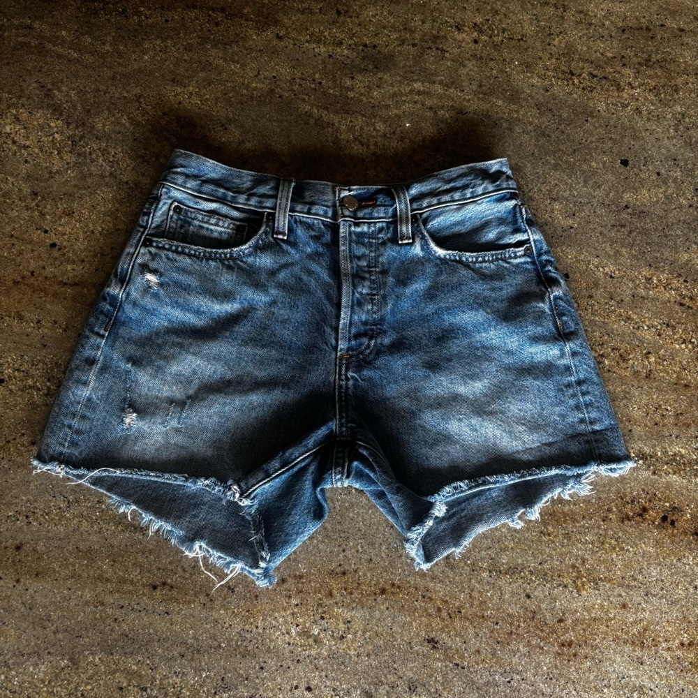 Aritzia Denim Forum The Ex Boyfriend Midi Shorts Size 25
